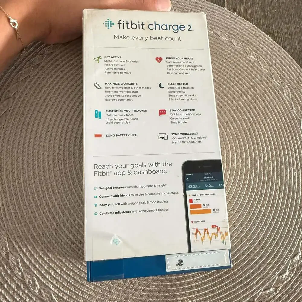 Fitbit Charge 2 Heart Rate + Fitness Wristband Plum Small